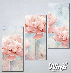 Slike na platnu Nežno roze cvet Nina259_3 - Img 2