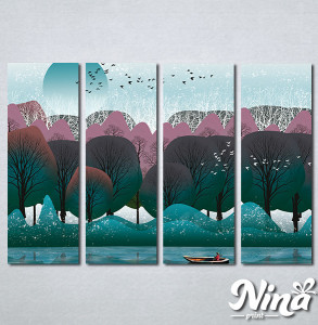 Slike na platnu Priroda apstrakcija Nina292_4 - Img 2