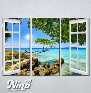 Slike na platnu Prozor ka moru Nina348_3