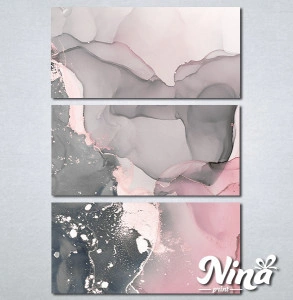 Slike na platnu Sivo roze apstrakcija Nina334_3 - Img 2