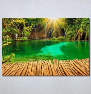 Slike na platnu Tirkizno jezero Nina30378_P