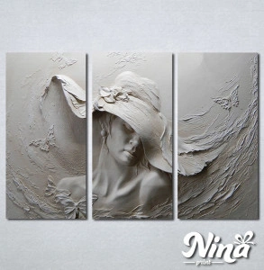 Slike na platnu Zena sa sesirom Nina330_3