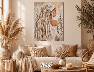 Moderne slike na platnu Boho dama ms313