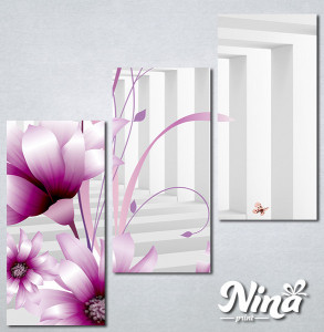 Slike na platnu 3d Ljubicasti cvet Nina345_3 - Img 3