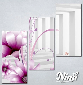 Slike na platnu 3d Ljubicasti cvet Nina345_3 - Img 3