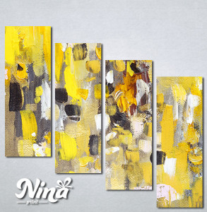Slike na platnu Apstrakcija žuto Nina306_4 - Img 3