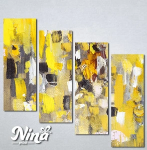 Slike na platnu Apstrakcija žuto Nina306_4 - Img 3