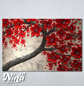 Slike na platnu Crveno drvo Nina263_P
