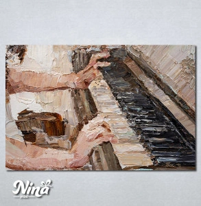 Slike na platnu Klavir Nina532P
