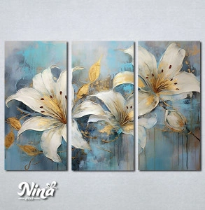 Slike na platnu Ljiljan apstrakcija Nina485_3