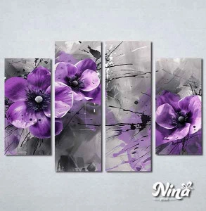 Slike na platnu Ljubicasti cvetovi Nina555_4