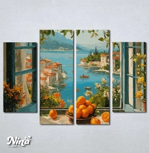 Slike na platnu Mediteranski pogled Nina660_4