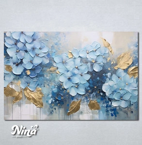 Slike na platnu Plavi cvetovi Nina536P