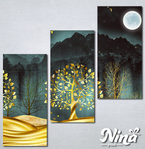 Slike na platnu Zlatno drvece Nina332_3 - Img 2