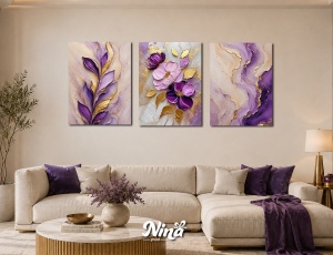 DIGITAL ART slike na platnu Ljubicasta elegancija ms312
