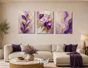 DIGITAL ART slike na platnu Ljubicasta elegancija ms312
