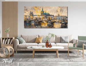 Moderne slike na platnu Prag ms133