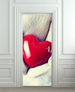 Nalepnica za vrata Heart 6018