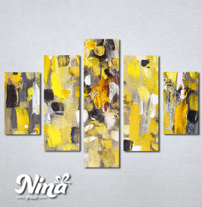 Slike na platnu Apstrakcija žuto Nina306_5