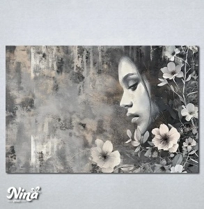 Slike na platnu Devojka i cvece Nina573P