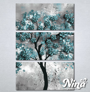 Slike na platnu Drvo tirkizno lišće Nina298_3 - Img 3
