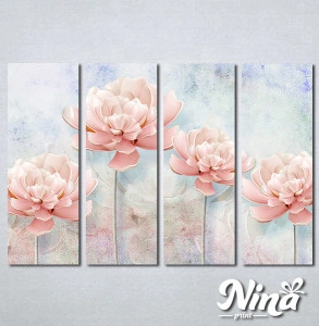 Slike na platnu Nežno roze cvet Nina259_4