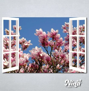 Slike na platnu Pogled na magnolije Nina543P