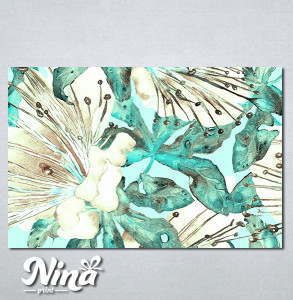 Slike na platnu Slika u tirkiznim bojama Nina351_P