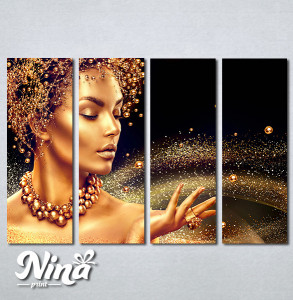 Slike na platnu Zlatna devojka Nina421_4