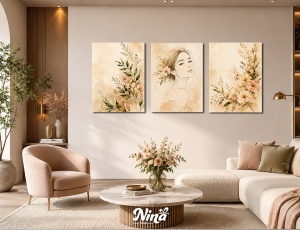 DIGITAL ART slike na platnu Neznost u cvetu ms298