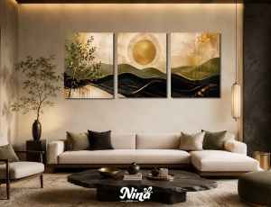 DIGITAL ART slike na platnu Zlatni mir prirode ms299