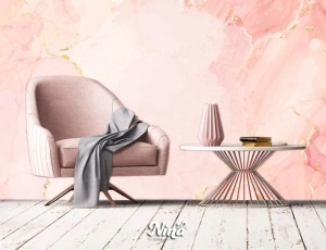 Foto tapet Roze mermerna elegancija Tapet505