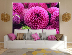 Foto tapeta Veliki pink cvetovi Tapet010