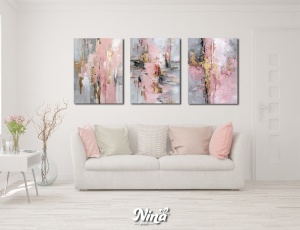 Moderne slike na platnu Roze tisina ms254