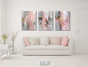 Moderne slike na platnu Roze tisina ms254