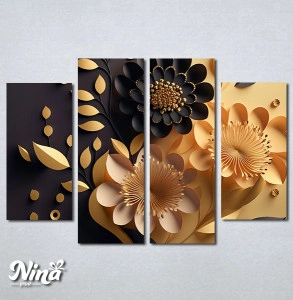 Slike na platnu 3d cvetovi Nina471_4