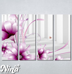 Slike na platnu 3d Ljubicasti cvet Nina345_4