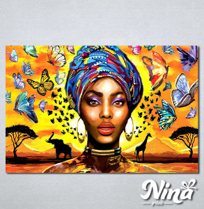 Slike na platnu Africki motiv Nina326_P