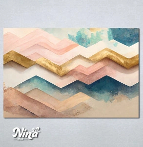 Slike na platnu Apstrakcija pastelne boje Nina449_P