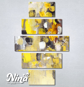 Slike na platnu Apstrakcija žuto Nina306_5 - Img 2