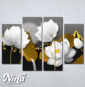 Slike na platnu Beli lotos Nina383_4