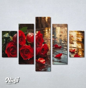 Slike na platnu Buket crvenih ruza Nina619_5