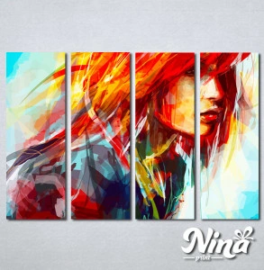 Slike na platnu Devojka boje art Nina253_4