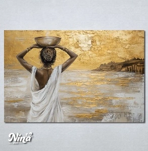 Slike na platnu Devojka sa krcagom Nina597