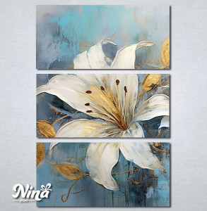 Slike na platnu Ljiljan apstrakcija Nina485_3 - Img 3