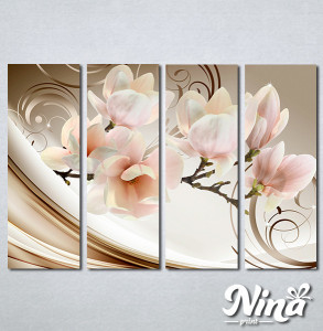 Slike na platnu Magnolija apstrakcija Nina335_4 - Img 2