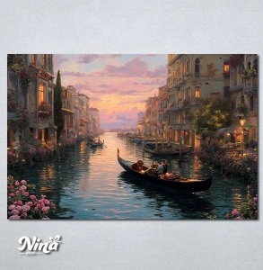 Slike na platnu Nocni san Venecije Nina686_P