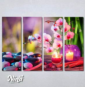 Slike na platnu Orhideja i zen kamenje Nina429_4