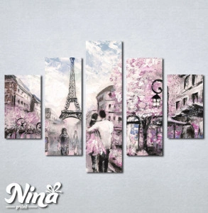 Slike na platnu Pariz zaljubljeni par Nina237_5
