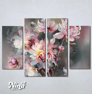Slike na platnu Pastelno roze cvetovi Nina519_4